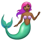 Whatsapp dla platformy merperson: medium-dark skin tone