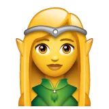 Whatsapp प्लेटफ़ॉर्म के लिए woman elf