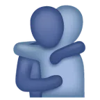 people hugging για την πλατφόρμα Whatsapp