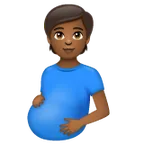 Whatsapp dla platformy pregnant person: medium-dark skin tone