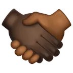 Whatsapp dla platformy handshake: dark skin tone, medium-dark skin tone
