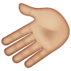 leftwards hand: medium-light skin tone untuk platform Whatsapp