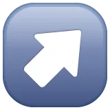 up-right arrow per la piattaforma Whatsapp