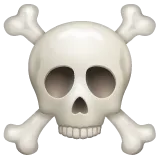 skull and crossbones per la piattaforma Whatsapp