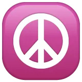 peace symbol för Whatsapp-plattform