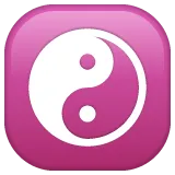 yin yang för Whatsapp-plattform
