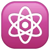 atom symbol per la piattaforma Whatsapp