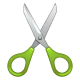 Whatsapp 平台中的 scissors