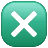 cross mark button för Whatsapp-plattform