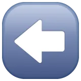 left arrow för Whatsapp-plattform