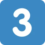 keycap: 3 untuk platform X / Twitter