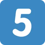 keycap: 5 pour la plateforme X / Twitter