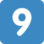 keycap: 9 para a plataforma X / Twitter