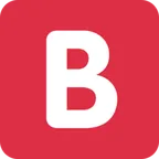 B button (blood type) für X / Twitter Plattform