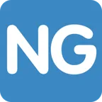 NG button pour la plateforme X / Twitter