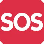 SOS button alustalla X / Twitter