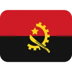 flag: Angola для платформи X / Twitter