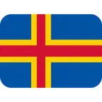 flag: Åland Islands para la plataforma X / Twitter