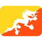 flag: Bhutan pour la plateforme X / Twitter