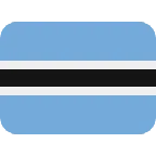 X / Twitter প্ল্যাটফর্মে জন্য flag: Botswana