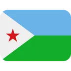 flag: Djibouti для платформы X / Twitter