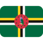 flag: Dominica para la plataforma X / Twitter