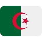 flag: Algeria para la plataforma X / Twitter