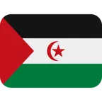 X / Twitter প্ল্যাটফর্মে জন্য flag: Western Sahara