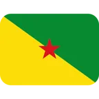 flag: French Guiana til X / Twitter platform