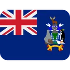 flag: South Georgia & South Sandwich Islands para la plataforma X / Twitter