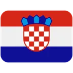 flag: Croatia för X / Twitter-plattform