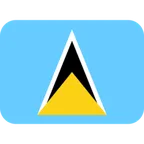 flag: St. Lucia för X / Twitter-plattform