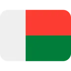 flag: Madagascar para la plataforma X / Twitter