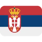 X / Twitter platformu için flag: Serbia