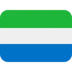 flag: Sierra Leone para a plataforma X / Twitter