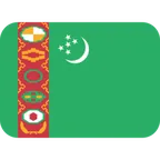 flag: Turkmenistan untuk platform X / Twitter