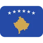 flag: Kosovo pour la plateforme X / Twitter
