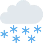 cloud with snow for X / Twitter platform