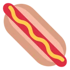 hot dog pour la plateforme X / Twitter