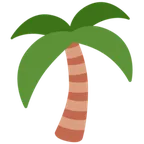 palm tree สำหรับแพลตฟอร์ม X / Twitter