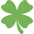 four leaf clover for X / Twitter platform