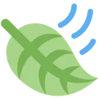 leaf fluttering in wind for X / Twitter platform