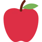 X / Twitter प्लेटफ़ॉर्म के लिए red apple