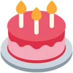 birthday cake alustalla X / Twitter