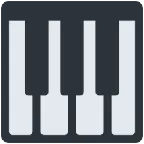 X / Twitter प्लेटफ़ॉर्म के लिए musical keyboard