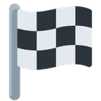 chequered flag per la piattaforma X / Twitter