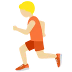 person running: medium-light skin tone สำหรับแพลตฟอร์ม X / Twitter