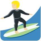 X / Twitter dla platformy man surfing: medium-light skin tone
