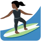 woman surfing: dark skin tone til X / Twitter platform