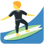 person surfing สำหรับแพลตฟอร์ม X / Twitter